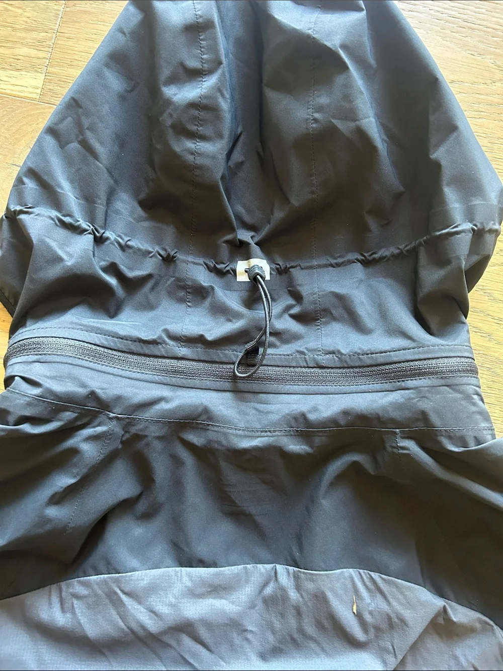 Nike Black Windbreaker Jacket with White Swoosh
